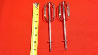 2 Pc.  Vintage Sunbeam Handheld Mixmaster Hm - 1 & Hm - 2 Replacement Beaters 6 7/8 "