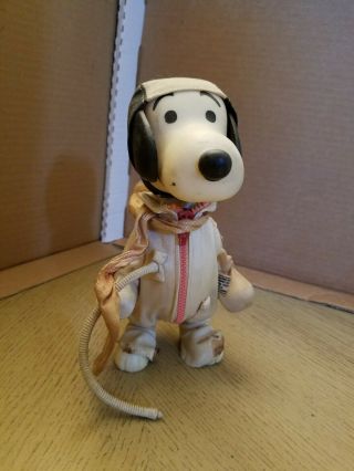 Vintage 1969 7 " Snoopy Apollo Usa Astronaut Doll Uniform Determined Prod Peanuts