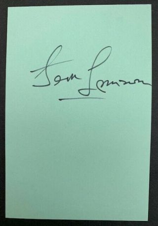 Jack Lemmon Vintage Autograph (a Real One) - Some Like It Hot / Marilyn Monroe