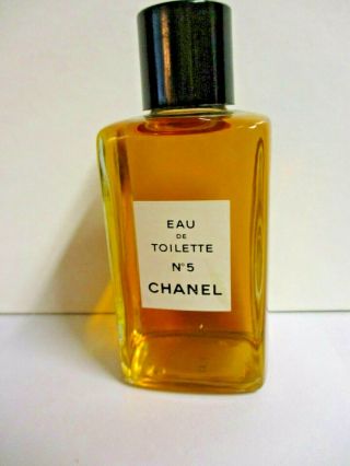 Vintage Chanel No.  5 Edc Eau De Toilette Perfume Splash For Women 4 Fl Oz Full