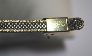 Vintage Longines Ladies Gold Tone Mesh 17 Jewel Swiss Watch w 5602 Movement 4