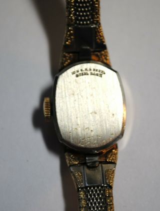 Vintage Longines Ladies Gold Tone Mesh 17 Jewel Swiss Watch w 5602 Movement 5