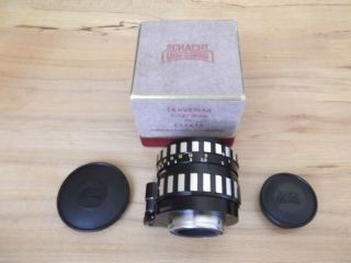 Exakta / A.  Schacht Travenar R 90mm 1;2.  8 Portrait Lens 396364 W.  Germany