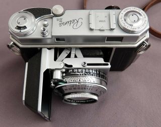 Kodak Retina IIa 35mm rangefinder film camera outfit with Xenon,  filters,  hood, 3
