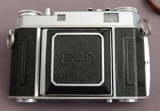 Kodak Retina IIa 35mm rangefinder film camera outfit with Xenon,  filters,  hood, 8