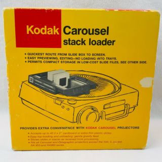 Vtg Kodak B40 Stack Loader For Carousel Slide Projector W/ Orig Box 35 Mm