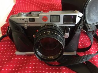 Leica M6 Rangefinder With Lens And Case