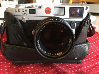 Leica M6 Rangefinder With Lens And Case 6