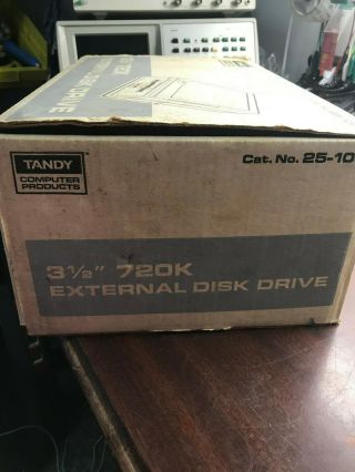 Tandy 3 1/2 720k External 3.  5 Disk Drive 25 - 1061 4