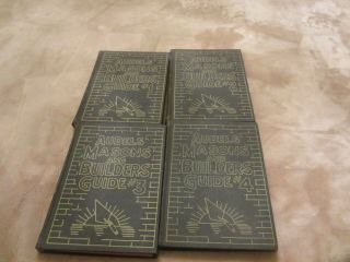 Vintage Set Of 4 Audels Masons And Builders Guides.  Complete Vol 1 - 4