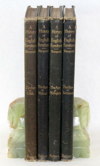 4 Vols 1904 - 08 A History Of English Furniture Age Of Oak Walnut Percy Macquoid