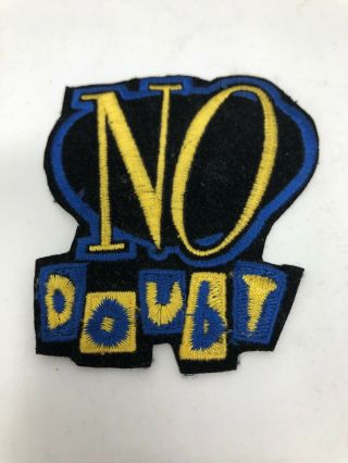 No Doubt Logo Iron On Patch Vintage 90s