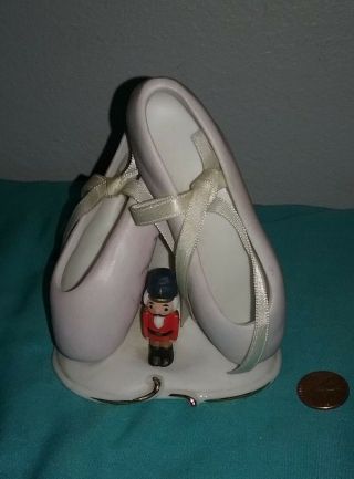 Vintage 1985 Rr Roman,  Inc.  Porcelain Nutcracker & Ballerina Slippers Figurine