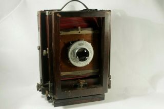 8x10 Eastman View Camera No.  2 - D With Two Backs And Two Film Holders And Lens