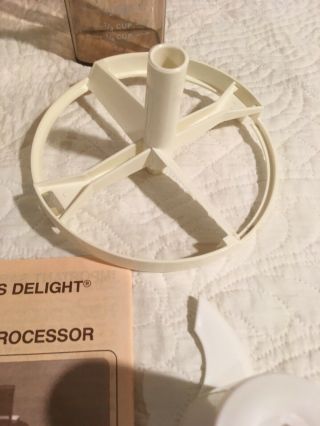 Chef ' s Delight Food Processor Model 50014 Instructions West Germany Vintage Box 4