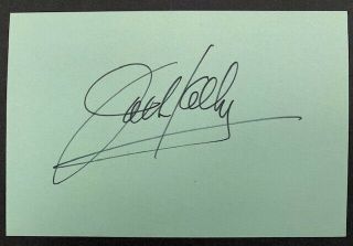Jack Kelly Vintage Autograph - Forbidden Planet - Bart Maverick