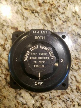 Sea Test Battery Switch Vintage