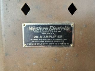 Western Electric 25A Amplifier 6