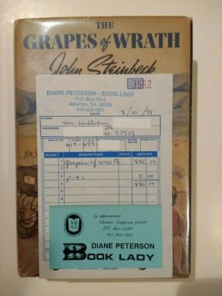 The Grapes of Wrath by John Steinbeck True 1st Edition,  April 1939 FINE 2