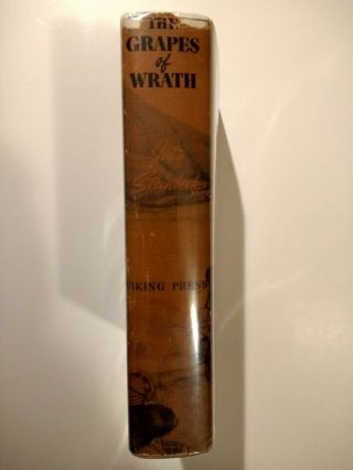 The Grapes of Wrath by John Steinbeck True 1st Edition,  April 1939 FINE 4