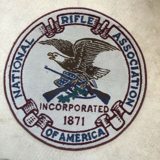Vintage Nra National Rifle Association Of America 34” Round Floor Room Rug Mat