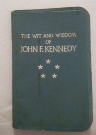 Rare The Wit And Wisdom Of Jfk 1963 Mini 2 X 3 Book By Hallmark With Last Speech