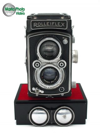 Rolleiflex 3.  5 Tlr Film Camera,  Tessar 75mm Lens 0258