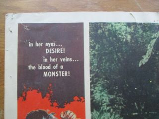 Vintage 1957 Blood of Dracula 11X14 Lobby Card G Universal Monsters S Harrison 2