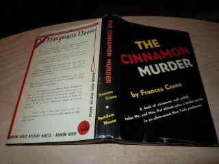 The Cinnamon Murder By Frances Crane.  Hc/dj 1946 First Printing.  Random House