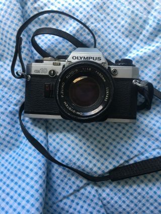 Vintage Olympus Om - 10,  Strap,  No Lens Case,  7/10