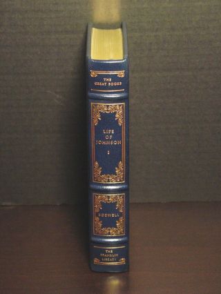 Life Of Johnson 1 - Boswell - Franklin Library - Great Books Of The Western World