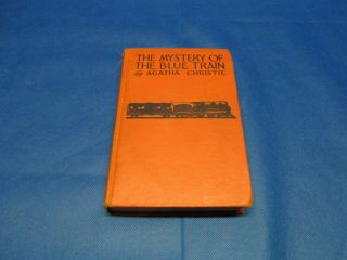 Vintage The Mystery Of The Blue Train By Agatha Christie Hardcover Book