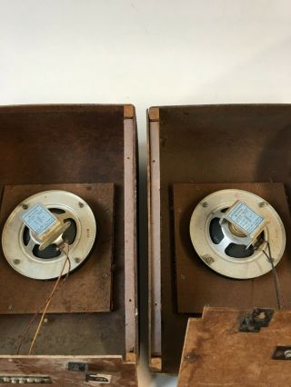 RCA MI - 12435 Loudspeaker Pair in Cabinets 1940 ' s 2