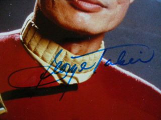 REAL Vintage 1990s Star Trek Convention George Takei As SULU Signed 8x10 Photo 2
