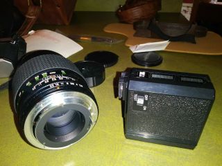 Vintage Asahi Pentax K1000 35mm SLR Camera With Lenses Case Flash And 7