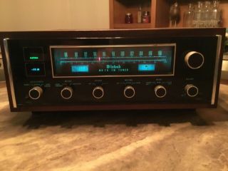 McIntosh MR78 Stereo FM Tuner with walnut Cabinet item great 8