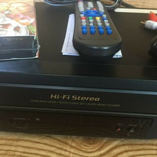 VTG Sony SLV - N51 Black VCR/VHS Player w/ Remote,  AV Cable & VHS Tape - 3