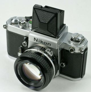 Nikon F2 Slr Camera With Wl Finder & F/1.  4 Lens