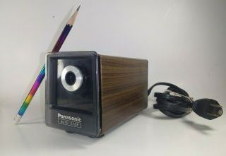 Vintage Panasonic Electric Kp - 77 Auto Stop Pencil Sharpener See Pictures
