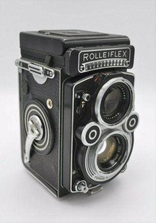 Rolleiflex 3.  5f TLR Camera Model 3 Early 60s W/ Zeiss f3.  5 Planar 75mm 2
