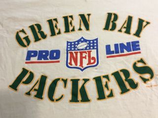 Vintage Green Bay Packers T - Shirt Size XL Pro Line NFL 2