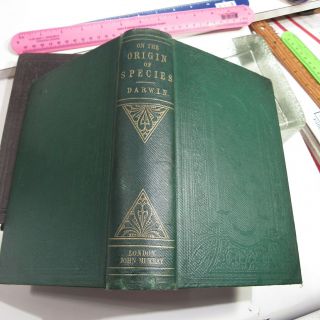 CHARLES DARWIN ORIGIN OF SPECIES/1861/3rd Ed.  with ADDITIONS & CORRECTIONS $10K, 7