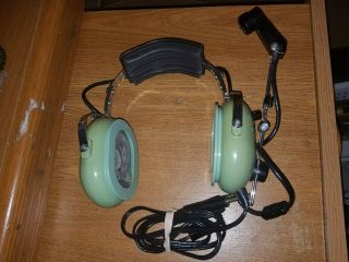 David Clark H10 - 30 Aviation Headset With Mic Volume Control Vintage