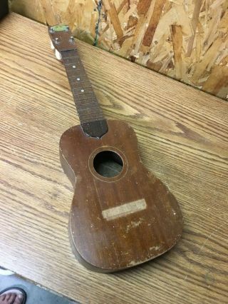 Vintage Regal 21 " Wooden Guitar Ukulele Made In Chicago (project; No Strings)