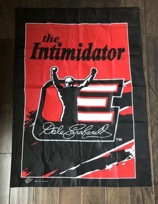 Vintage Dale Earnhardt Sr The Intimidator Nascar Flag Banner