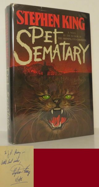 Pet Sematary - Stephen King - First Edition 1st Printing [ Signed ]