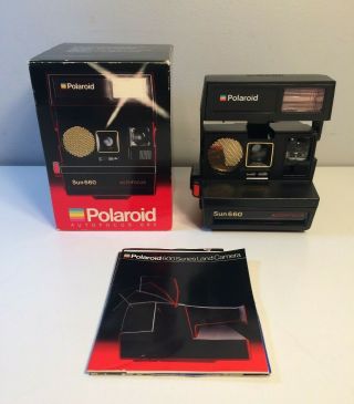 Vintage Polaroid Sun 660 Autofocus Camera 600 Series Land Camera -