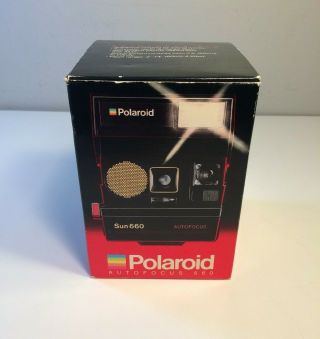Vintage Polaroid Sun 660 Autofocus Camera 600 Series Land Camera - 8