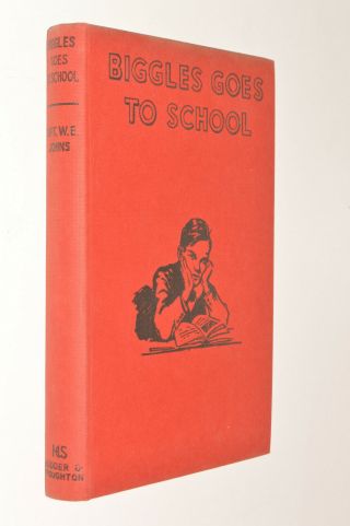 Captain W E Johns BIGGLES GOES TO SCHOOL hb dj 1951 First edition 3