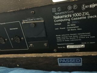 Nakamichi 1000ZXL cassette deck 7